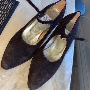JOAN & DAVID brown suede pump EUC 7.5 m